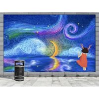 Decal dán tường sơn dầu khổ 2mx3m