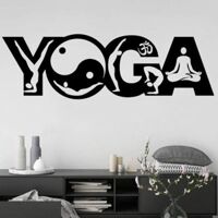 Decal Dán Tường Trang Trí Cho Phòng Yoga, Tín Đồ Yoga – Mandala Yoga