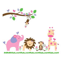 Decal Dán Tường Vườn Thú 12 Binbin EB82 120 x 90 cm