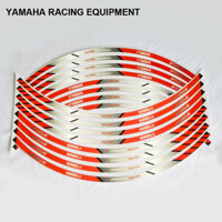 Decal Dán Vành Xe Máy YAMAHA RACING EQUIPMENT Màu đỏ - FL01