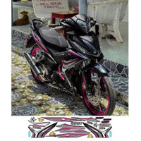 decal dán xe winner 150-mẫu chế hồng đen trắng