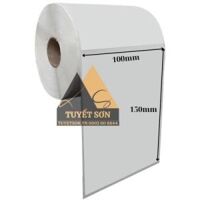 Decal GIẤY A6 100x150mm 50m CUỘN - giấy in đơn hàng vận đơn