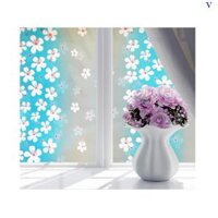 Decal Giấy Dán Kính Hoa Lài Xanh Dương OEM