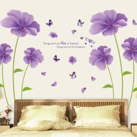 Decal Hoa tím to AmyShop DH043 - 2 bộ 80 x 200 cm