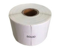Decal in nhiệt tem nhãn , mã vạch 50x30mm, cuộn 30m ,1 tem/hàng