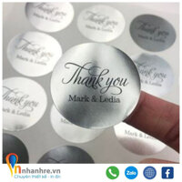 Decal, in tem nhãn, tem dán, nhãn dán logo bề tròn xi bạc, xi vàng theo yêu cầu giá rẻ và chất lượng - INNHANHRE