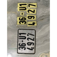 decal kim tuyến dán biển số phục hồi tại nhà kèm bộ khung titan