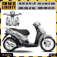 Decal Liberty Thiết Kế Nhẹ Nhàng | LBT-08 | Tem Dán Xe Máy Liberty 125 Chống Nước Dễ Dán Tại Nhà