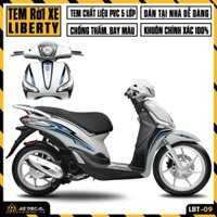 Decal Liberty Thiết Kế Sport | LBT-09 | Tem Dán Xe Máy Liberty 125 Chống Nước Bền Màu