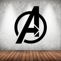 Decal Logo Avengers mẫu 2 (60 x 65 cm) - Decal dán tường cao cấp AMYSHOP