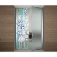 Decal mờ dán kính cao cấp cho cửa phòng - mẫu số 13