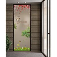 Decal mờ dán kính cao cấp cho cửa phòng - mẫu số 20