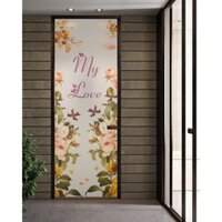 Decal mờ dán kính cao cấp cho cửa phòng - mẫu số 11