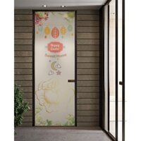 Decal mờ dán kính cao cấp cho cửa phòng - mẫu số 4