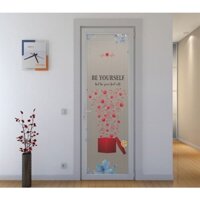 Decal mờ dán kính cao cấp cho cửa phòng - mẫu số 18