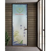 Decal mờ dán kính cao cấp cho cửa phòng - mẫu số 5