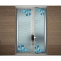 Decal mờ dán kính cao cấp cho cửa phòng - mẫu số 16