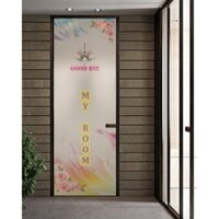 Decal mờ dán kính cao cấp cho cửa phòng - mẫu số 2