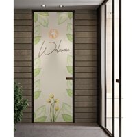 Decal mờ dán kính cao cấp cho cửa phòng - mẫu số 7