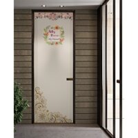 Decal mờ dán kính cao cấp cho cửa phòng - mẫu số 6