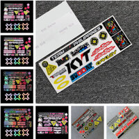 Decal Mũ Bảo Hiểm Xe Máy Thích Hợp Cho AGVKYTEVOLS2 Sửa Đổi KT Hello Kitty Nhãn Dán Ống Kính Phản Quang