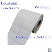 Decal nhiệt 35x22mm (2 tem) x 30 mét