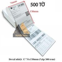 Decal nhiệt A7 76x130mm - giấy in đơn hàng tik.tok