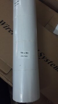 Decal nhiệt in tem nhãn khổ 78x80mm, cuộn 30m