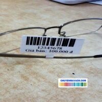 Decal nhiệt in tem nhãn 38x38mm, cuộn 30m ( Tem kính)