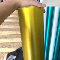 Decal Nhôm Xước Màu Vàng Chanh Khổ 50cm x1m Loại Đẹp