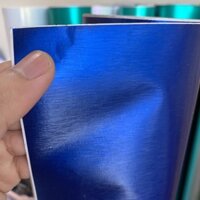 Decal Nhôm Xước Màu Xanh Dương Đậm Khổ 50cm x1m Loại Cao Cấp