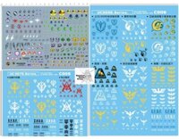 Decal nước dán mô hình Logo Gundam Seed Destiny MSV 00 UC EFSF Zeon các loại water sticker