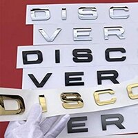 Decal oto Discovery 3D nổi mạ bạc, vàng, titan