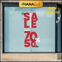Decal Sale Off Trang Trí Chương Trình Khuyến Mãi Dán Lên Cửa Kính - SALE01
