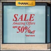 Decal Sale Off Trang Trí Chương Trình Khuyến Mãi Dán Lên Cửa Kính - SALE06