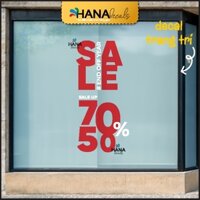 Decal Sale Off Trang Trí Chương Trình Khuyến Mãi Dán Lên Cửa Kính - SALE01