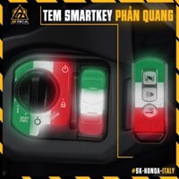 Decal Smartkey Honda Xe SH, SH Mode, Vision, Air Blade, Vario,... | SK-HONDA-ITALY | Tem Dán Khóa Thông Minh Phản Quang