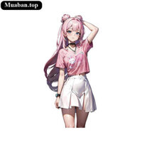Decal Sticker Anime Genshin Impact dài 13cm dành cho xe máy và ô tô