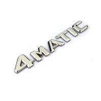 Decal tem chữ 4 MATIC dán xe đuôi ô tô chất liệu nhựa ABS mạ crom, kích thước 142.3cm G30219