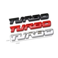 Decal tem chữ Turbo inox dán trang trí thân xe hoặc đuôi ô tô - HÀNG CHÍNH HÃNG