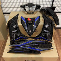 Decal Tem Rời Xe  Yamaha Ex 135 Rc 2011 Đen Xanh