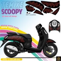 Decal Tem Xe Scoopy 2023 Đẹp | SCP23-11 | Team Decal Hình Dán Xe Máy Scoopy Chống Thấm Nước
