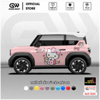 Decal Tem Xe VF3 Hello Kitty Cute - Mẫu 012 - Tùy Chỉnh Thiết Kế Theo Yêu Cầu - Đủ Màu Xe