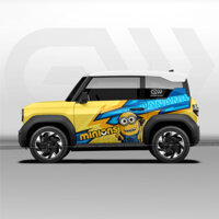 Decal Tem Xe VF3 Minion - Mẫu 042 - Tùy Chỉnh Theo Yêu Cầu - Tem Xe VF3 Đẹp
