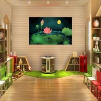 Decal thiếu nhi dán tường, tranh mầm non dán phòng ngủ cho bé trai bé gái, tranh dán tường phòng ngủ