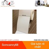 Decal thường in mã vạch tem nhãn khổ 80x100 mm, cuộn 100m