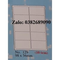 Decal Tomy A4 mã 129