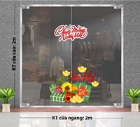DECAL TRANG TẾT BÁNH CHƯNG BÁNH TÉT CHÚC MỪNG NĂM MỚI 2026