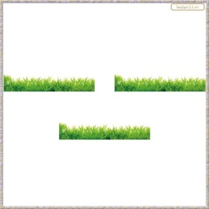 Decal trang trí chân tường cỏ xanh 3
