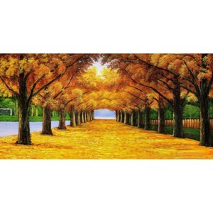 Decal trang trí dán tường cây mùa thu 3D